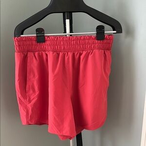 Red Athletic Shorts for Women